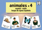 ANIMALES 4 ESPAÑOL INGLES LENGUA DE SIGNOS ESPAÑOLA - 9788478695737